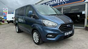 Ford Transit Custom 2.0 EcoBlue 130ps Low Roof D/Cab Limited Van Auto Panel Van Diesel Blue at York Car & Commercial York