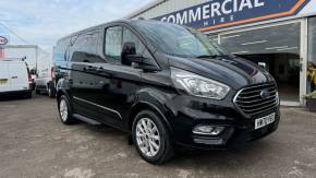 Ford Tourneo Custom 2.0 EcoBlue 130ps L/R 8 Seater Titanium Auto Minibus Diesel Black at York Car & Commercial York